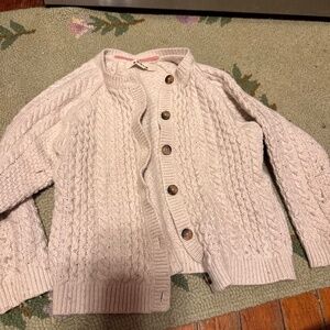 Cozy MINI BODEN girls size 6-7 years cable knit sweater
